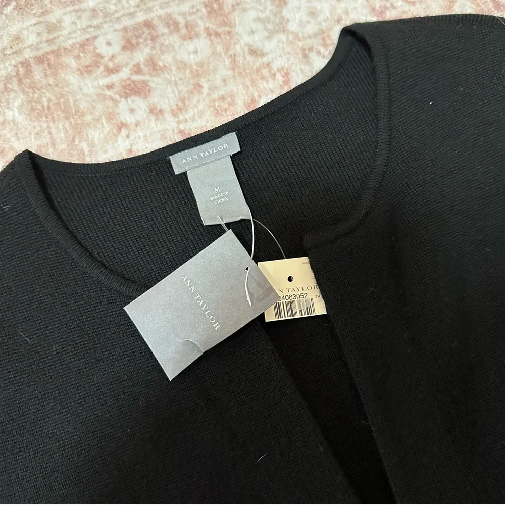 NWT Ann Taylor Merino Wool Crystal Cardigan - Picture 6 of 14
